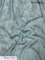 Портьерная ткань "Мрамор" бирюзовый