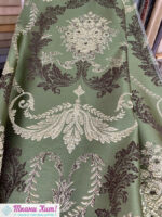 Портьерная ткань "Корона-гобелен", зелёный