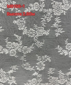 Жаккардовый тюль "Цветы", арт.М8156-1