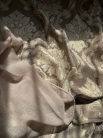 Портьерная ткань "Корона-лён", арт.6, коричневый