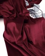Бархат стрейч "бордовый", ширина 150 см