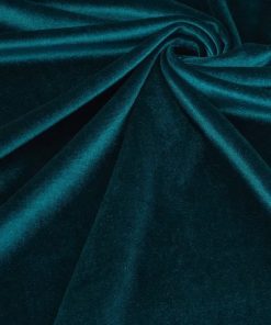 Бархат стрейч "темно-бирюзовый", ширина 150 см